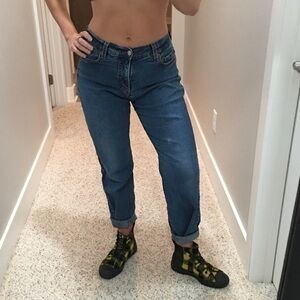 Levi’s perfectly slimming 512 boot cut jeans.